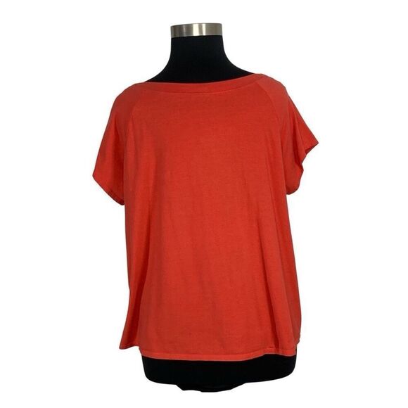 ModCloth 3X Watermelon Red Short Sleeve Top T-Shirt Retro 50s - Picture 5 of 7